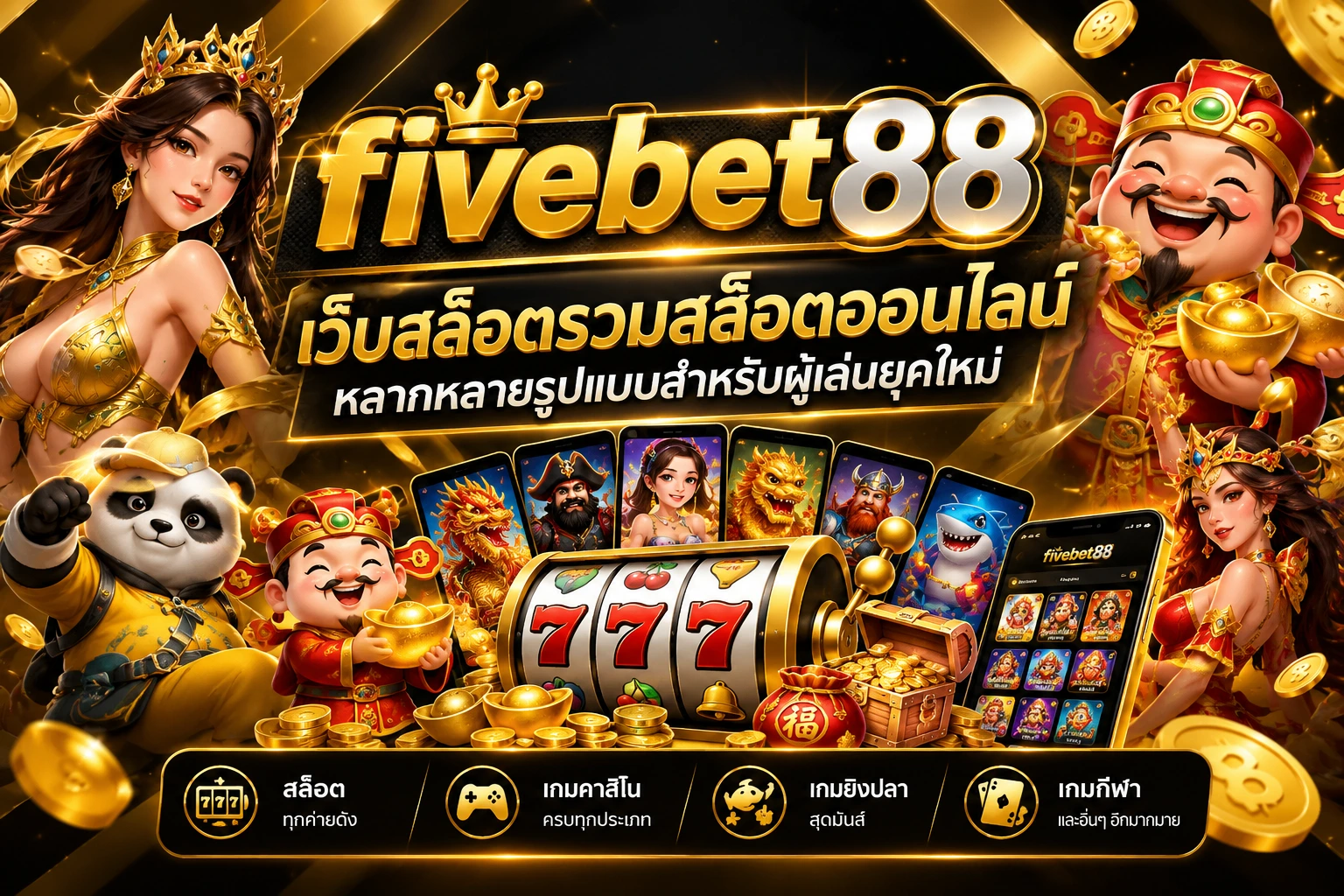 fivebet88 เว็บสล็อต รวมสล็อตออนไลน์หลากหลายรูปแบบสำหรับผู้เล่นยุคใหม่